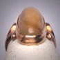 Antique Agate Ring Vintage Victorian Rose Gold Wedding Moonstone Glow