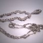 Vintage Garnet Necklace Victorian Drop Silver Euro Estate