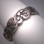 Antique Wedding Band Ring Vintage Roccoco Floral Inspired Art Deco c.1950 Victorian 7