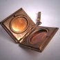 RARE Antique Art Deco 1930s Old Faithful Yellowstone Park Enameled Locket Pendant Necklace
