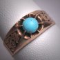 Antique Turquoise Ring Georgian Victorian Rose Gold Wedding - Georgian