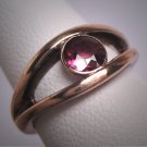 Antique Victorian Rhodolite Garnet Ring Wedding Vintage 19th Century Rose Gold