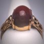 Antique Victorian Agate Ring Gold Art Deco 1920