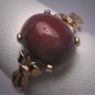 Antique Victorian Agate Ring Gold Art Deco 1920