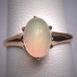 Antique Moonstone Opal Ring Victorian Rose Gold Wedding 1880