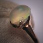 Antique Moonstone Opal Ring Victorian Rose Gold Wedding 1880