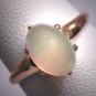 Antique Moonstone Opal Ring Victorian Rose Gold Wedding 1880