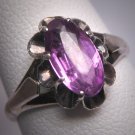 Antique Color Change Sapphire Ring Vintage Art Deco 20s Wedding Ring