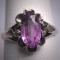 Antique Color Change Sapphire Ring Vintage Art Deco 20s Wedding Ring
