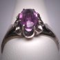 Antique Color Change Sapphire Ring Vintage Art Deco 20s Wedding Ring