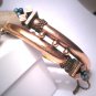 Antique Victorian Ornate Turquoise Bangle Bracelet Rose Gold 1800