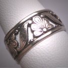 Antique Wedding Band Vintage Art Nouveau Eternity Ring 6