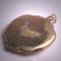 Rare Antique Art Nouveau Gold Locket Victorian Woman Floral c.1890