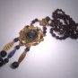 Superb Antique Victorian Amethyst Pearl Necklace Victorian Art Deco Czech c.1900 Wedding