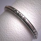 Antique Eternity Band Ring Sterling Vintage Art Deco Floral Wedding 7