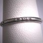 Antique Eternity Band Ring Sterling Vintage Art Deco Floral Wedding 7