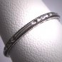 Antique Eternity Band Ring Sterling Vintage Art Deco Floral Wedding 7