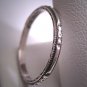 Antique Eternity Band Ring Sterling Vintage Art Deco Floral Wedding 7