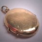 Rare Antique French Georgian Romantic Period Enamel Portrait Locket Gold Pendant Necklace c.1820