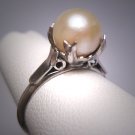 Antique Pearl Wedding Ring Vintage Victorian Art Deco 1920
