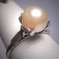 Antique Pearl Wedding Ring Vintage Victorian Art Deco 1920