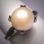 Antique Pearl Wedding Ring Vintage Victorian Art Deco 1920