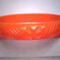 Antique Bakelite Bangle Bracelet Orange Carved Vintage 1940s Art Deco