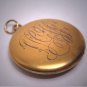 Antique Ceylon Blue Sapphire Locket Pendant Vintage Victorian Gold 1890