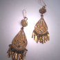 Antique Gold Earrings Oaxaca Mexican Vintage Art Deco 1930