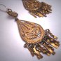 Antique Gold Earrings Oaxaca Mexican Vintage Art Deco 1930