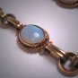 Fine Antique Australian Opal Bracelet 14K Gold Link Vintage Art Deco 1930s