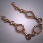 Fine Antique Australian Opal Bracelet 14K Gold Link Vintage Art Deco 1930s