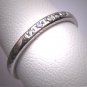 Antique Platinum Diamond Wedding Ring Band Engraving Vintage Art Deco 1930 Rare Size 8