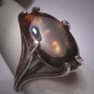 Vintage Fire Opal Ring Antique Retro Modernist 50s