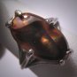 Vintage Fire Opal Ring Antique Retro Modernist 50s
