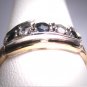 Antique Rose Cut Diamond Sapphire Wedding Ring Victorian Edwardian Art Deco Engagement
