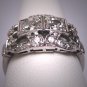 Antique Platinum Diamond Wedding Ring Art Deco 1.06ctw Band Retro 1930 Engagement