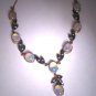 Antique Australian Moonstone Opal Necklace Vintage 9CT Gold Victorian Art Deco c.1930