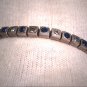 Antique Art Deco Sapphire French Paste Bracelet Vintage Sterling Silver c.1920s