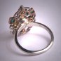 Antique Emerald Pearl Diamond Wedding Ring Platinum Engagement Victorian Edwardian Vintage c.1900