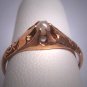 Antique Pearl Wedding Ring Band Victorian Rose Gold Vintage 19th Century