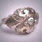 Antique Old Rose Cut Diamond Wedding Ring 18K Art Deco Vintage White Gold Engagement 1920