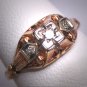 Antique Diamond Wedding Ring Victorian Deco Vintage 14K