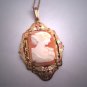 Antique Cameo Necklace Lavaliere Vintage Art Deco 1920 Neo Classic Revival