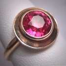 Antique Ruby Wedding Ring Victorian Art Deco Engagement circa 1900 Gold