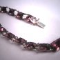 Antique Art Deco Amethyst French Paste Bracelet Vintage 1920s