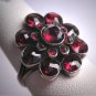 Antique Victorian Bohemian Garnet Ring Vintage Wedding c.1900 Czechoslovakia