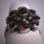Antique Victorian Bohemian Garnet Ring Vintage Wedding c.1900 Czechoslovakia