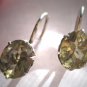 Vintage Peridot Earrings Victorian Georgian Revival Filigree Drop Renaissance