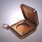 Antique Victorian Floral Engraved Locket Vintage Rose Gold 1800's Pendant Fob